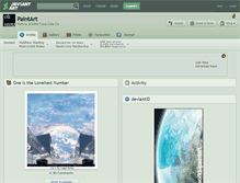 Tablet Screenshot of paintart.deviantart.com
