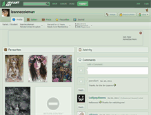 Tablet Screenshot of leannecoleman.deviantart.com