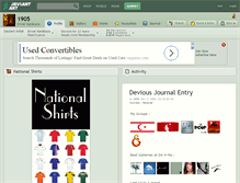 Tablet Screenshot of 1905.deviantart.com