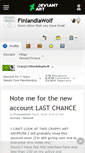 Mobile Screenshot of finlandiawolf.deviantart.com