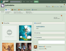 Tablet Screenshot of mysticaliptica.deviantart.com