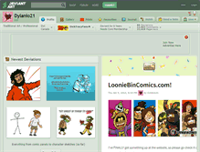 Tablet Screenshot of dylanio21.deviantart.com