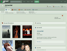 Tablet Screenshot of jennacidal.deviantart.com