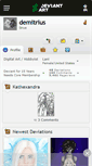 Mobile Screenshot of demitrius.deviantart.com