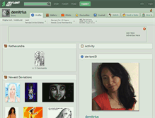 Tablet Screenshot of demitrius.deviantart.com