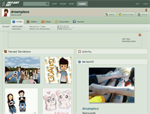 Tablet Screenshot of dreampiece.deviantart.com