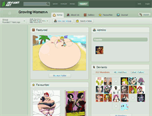 Tablet Screenshot of growing-women.deviantart.com