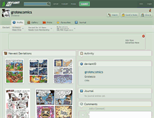 Tablet Screenshot of grotescomics.deviantart.com