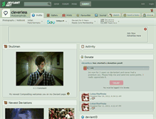 Tablet Screenshot of cleverless.deviantart.com