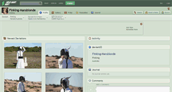 Desktop Screenshot of finking-mansblonde.deviantart.com