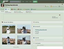 Tablet Screenshot of finking-mansblonde.deviantart.com