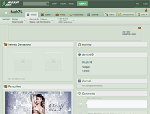Tablet Screenshot of hush76.deviantart.com