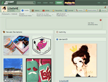 Tablet Screenshot of loooove.deviantart.com