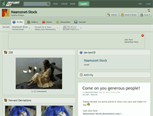 Tablet Screenshot of naamonet-stock.deviantart.com
