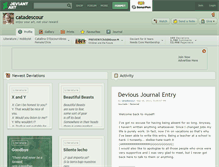 Tablet Screenshot of catadescour.deviantart.com