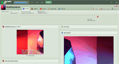 Desktop Screenshot of deathbynature.deviantart.com