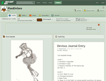 Tablet Screenshot of ifeedongore.deviantart.com