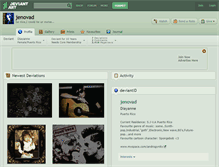 Tablet Screenshot of jenovad.deviantart.com