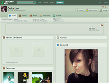 Tablet Screenshot of guitarluv.deviantart.com
