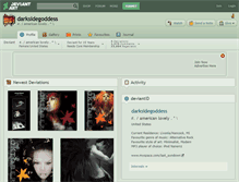 Tablet Screenshot of darksidegoddess.deviantart.com