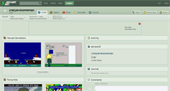 Desktop Screenshot of crazyawesomeman.deviantart.com