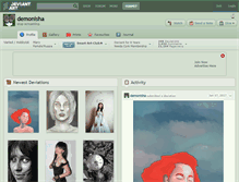 Tablet Screenshot of demonisha.deviantart.com