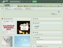 Tablet Screenshot of mata80.deviantart.com