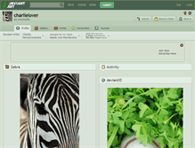 Tablet Screenshot of charlielover.deviantart.com