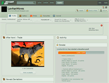 Tablet Screenshot of lawhanwoves.deviantart.com