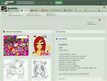 Tablet Screenshot of javakitty.deviantart.com