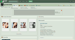 Desktop Screenshot of pro-ana-icons.deviantart.com