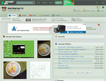 Tablet Screenshot of alecwarner14.deviantart.com