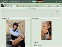 Tablet Screenshot of lousan.deviantart.com