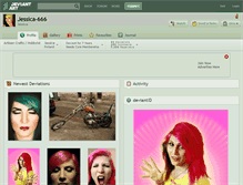 Tablet Screenshot of jessica-666.deviantart.com