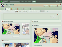 Tablet Screenshot of gohan-x-videl.deviantart.com