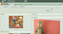 Desktop Screenshot of demencia.deviantart.com