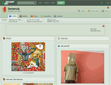 Tablet Screenshot of demencia.deviantart.com