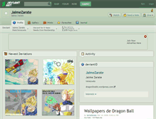 Tablet Screenshot of jaimezarate.deviantart.com