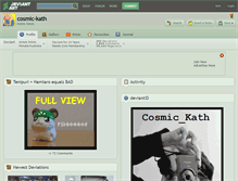Tablet Screenshot of cosmic-kath.deviantart.com