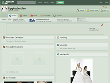 Tablet Screenshot of lipglosslesbian.deviantart.com