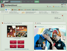 Tablet Screenshot of kurohaneshizumi.deviantart.com