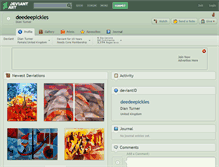Tablet Screenshot of deedeepickles.deviantart.com
