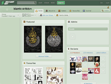 Tablet Screenshot of islamic-artists.deviantart.com