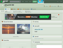 Tablet Screenshot of airbus330-300.deviantart.com