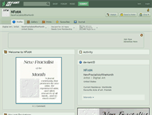 Tablet Screenshot of nfotm.deviantart.com
