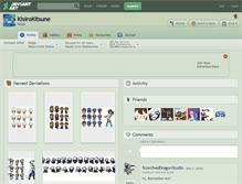 Tablet Screenshot of kisirokitsune.deviantart.com