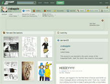 Tablet Screenshot of crabapple.deviantart.com