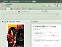 Tablet Screenshot of miyukizeta.deviantart.com