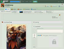 Tablet Screenshot of livhathaway.deviantart.com