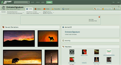 Desktop Screenshot of emiratessignature.deviantart.com